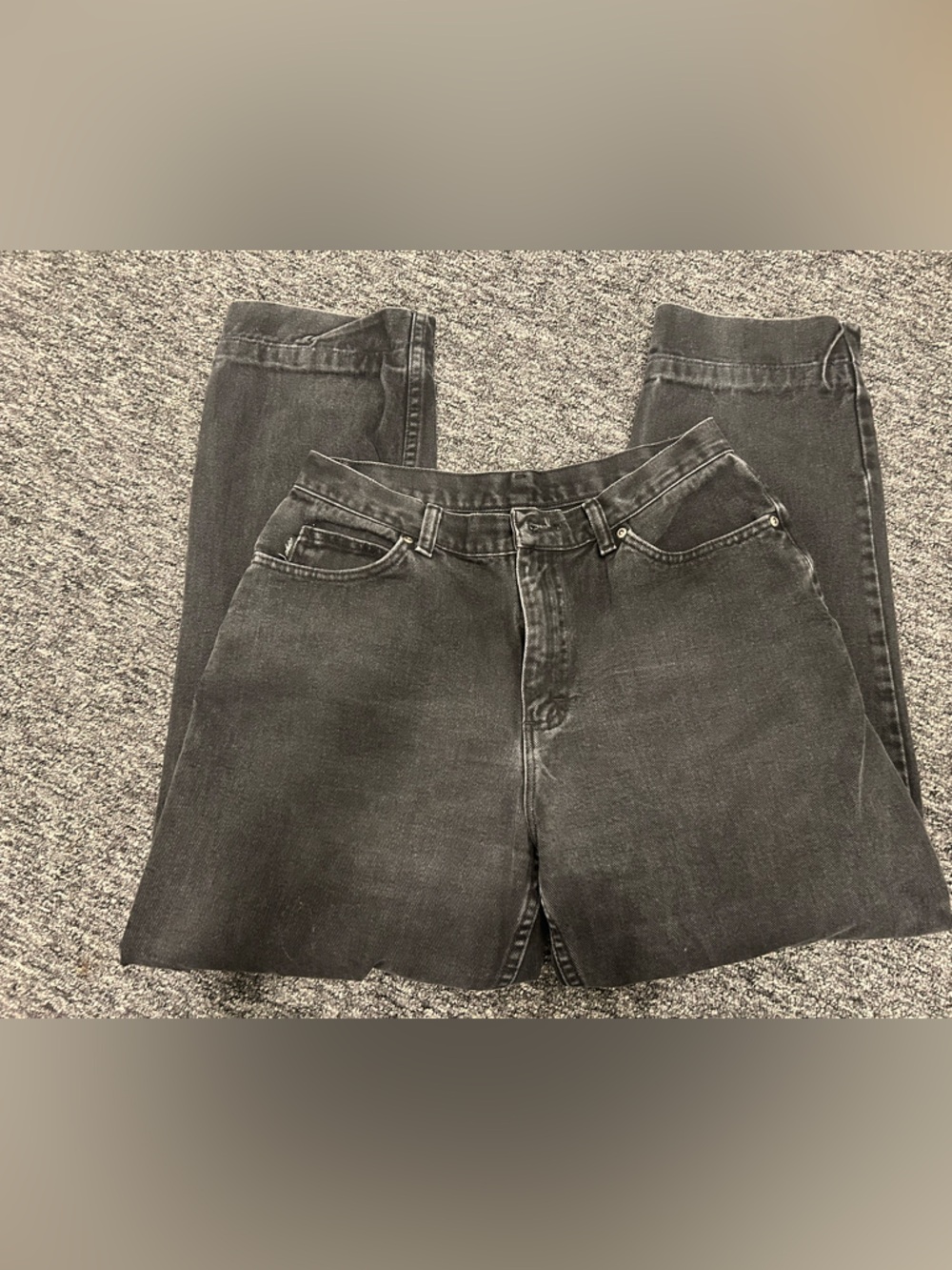 Women's Black Straight-Leg Jeans